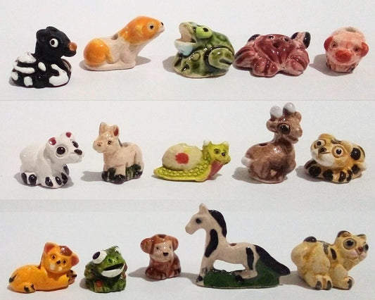 Peruvian Ceramic Beads, Mixed animals