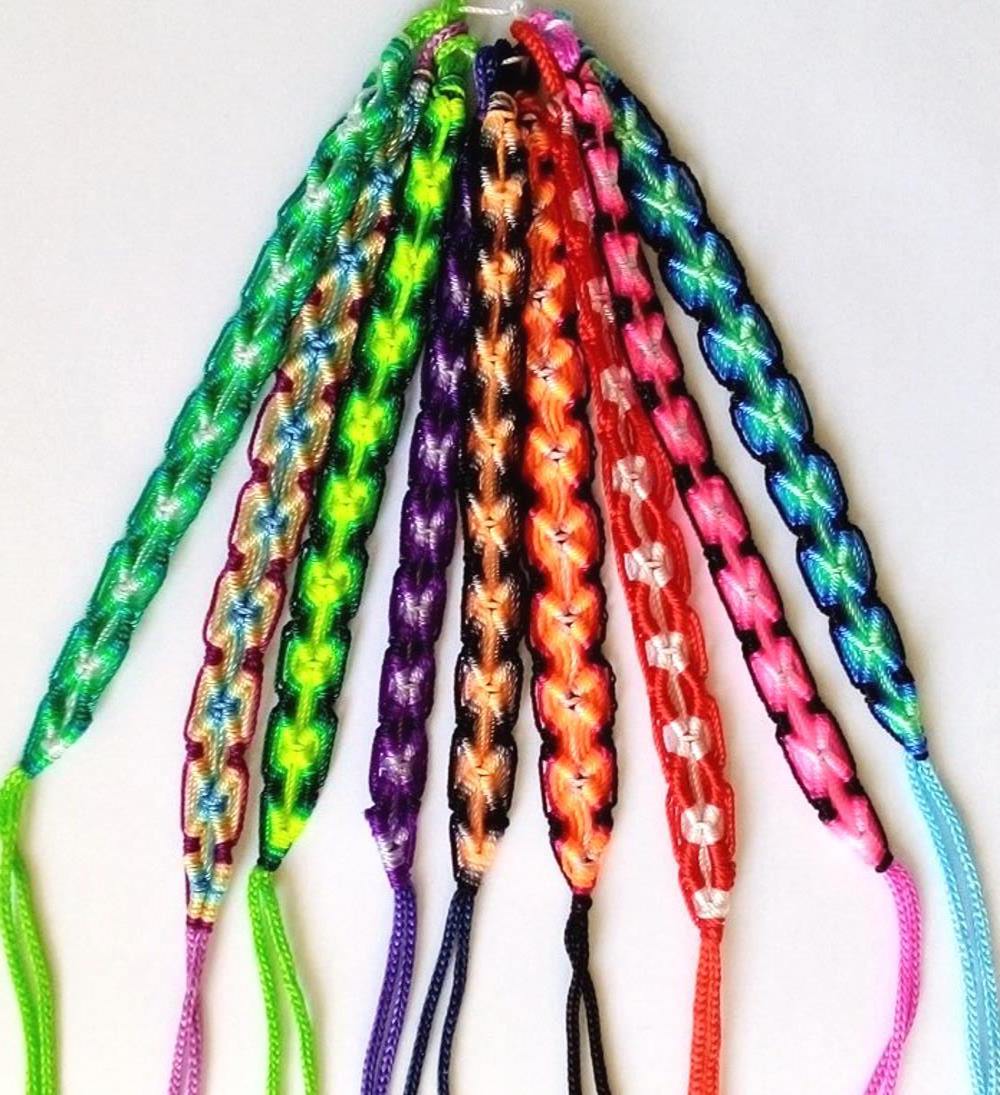 Friendship Bracelets Rhombus Knot, 30 to 1000 pcs