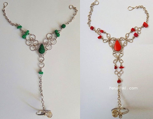 Slave Bracelets, Stones, Alpaca