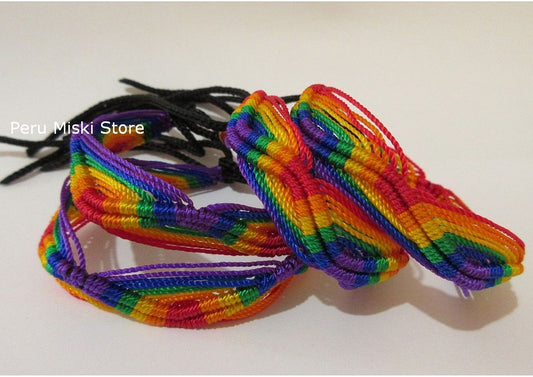 Friendship Bracelets Rainbow Zig-zag