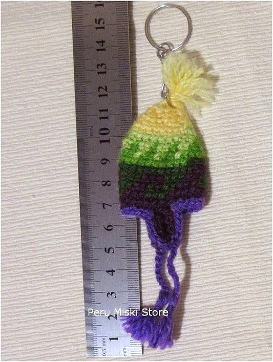 Keyrings, keychains, charms, Chullos handmade in Peru