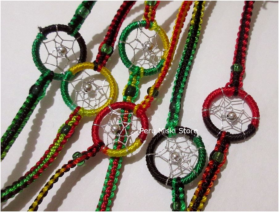 Dreamcatcher Friendship Bracelet with Ceramic Charms