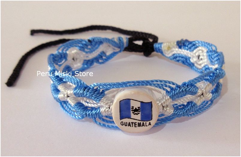 Guatemala Flag Friendship Bracelets