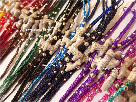 Friendship Bracelets with Llama ceramics