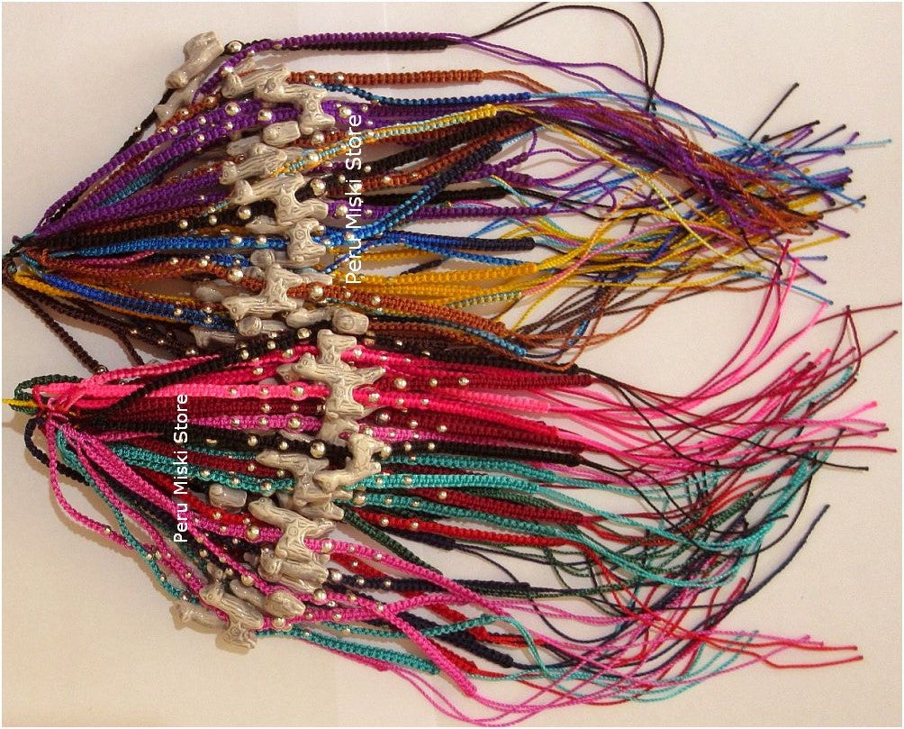 Friendship Bracelets with Llama ceramics