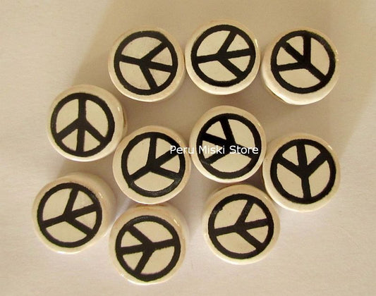 peace symbol beads