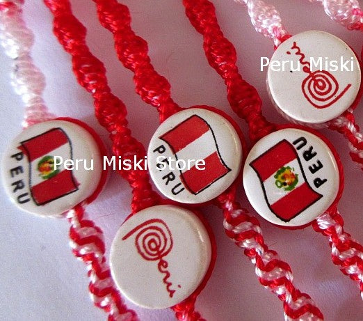 70 Peruvian Flag, Marca Peru Friendship Bracelets