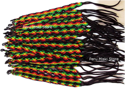 Rasta Friendship Bracelets Rhombus