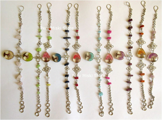 Tree of life bracelets with alpaca silver