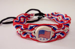 50 USA Flag Friendship Bracelets