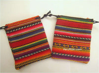 Jewelry pouches from Peru, medium, Very colorful, 30 to 300 pcs