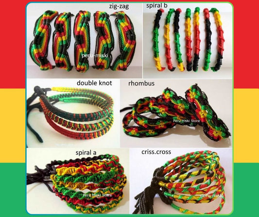 Friendship Bracelets rasta mixed lot