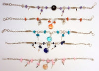 Anklets, Alpaca Silver and Murano