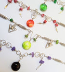 Anklets, Alpaca Silver and Murano, 22 to 75 pcs