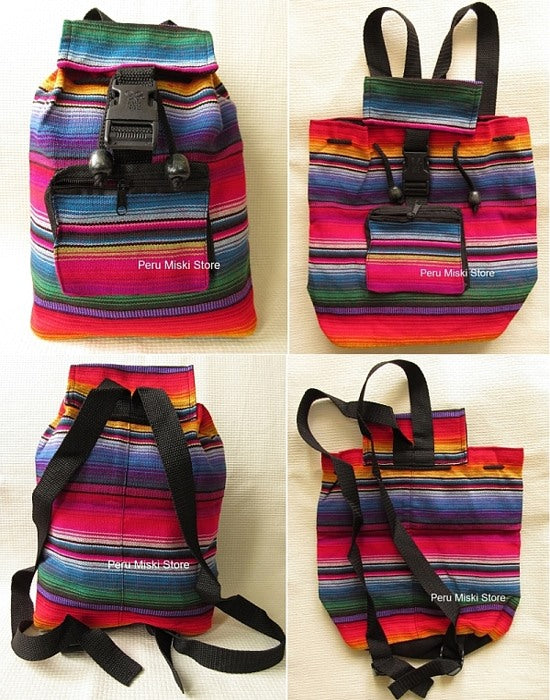 Peruvian Backpack, Multicolor