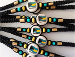 Bahamas Flag Bracelets with mixed beads