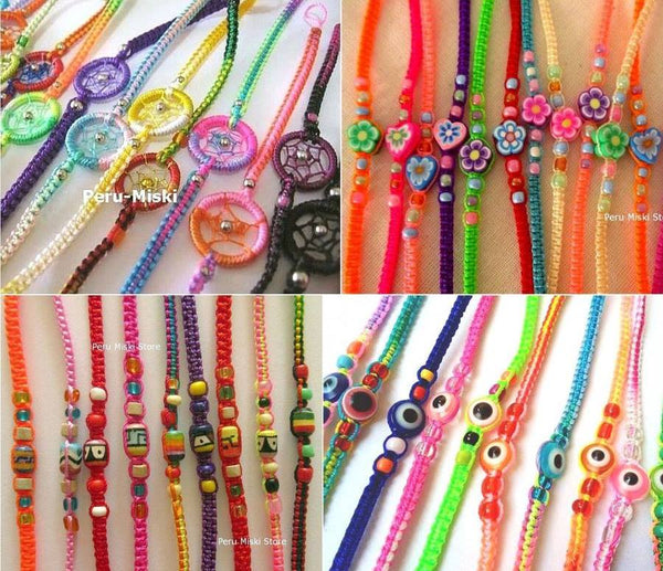 Friendship bracelets, mixed beads