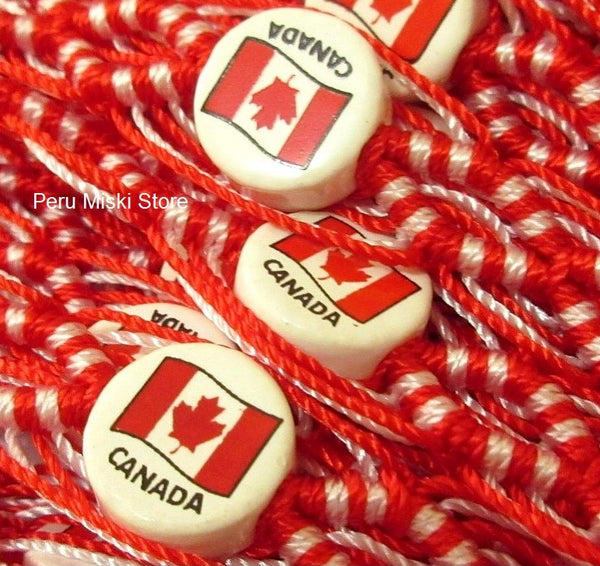 Canada Flag Bracelets