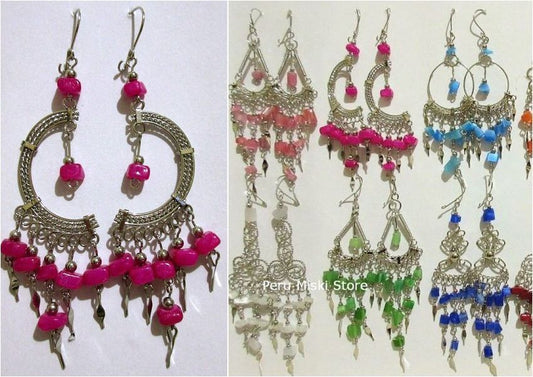 Cascajo Earrings with Alpaca Silver