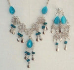 Cat's eye and Alpaca Silver, necklaces and earrings