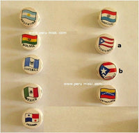 ceramic beads with flags