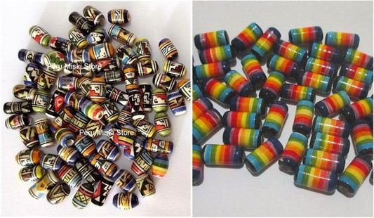 Peruvian ceramic beads
