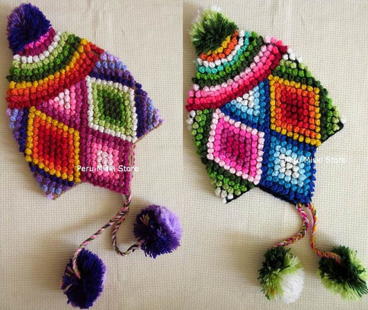 Chullos Pompom Cusco, Peru
