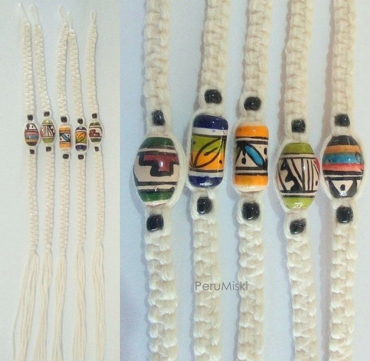 Bracelets avec céramique péruvienne