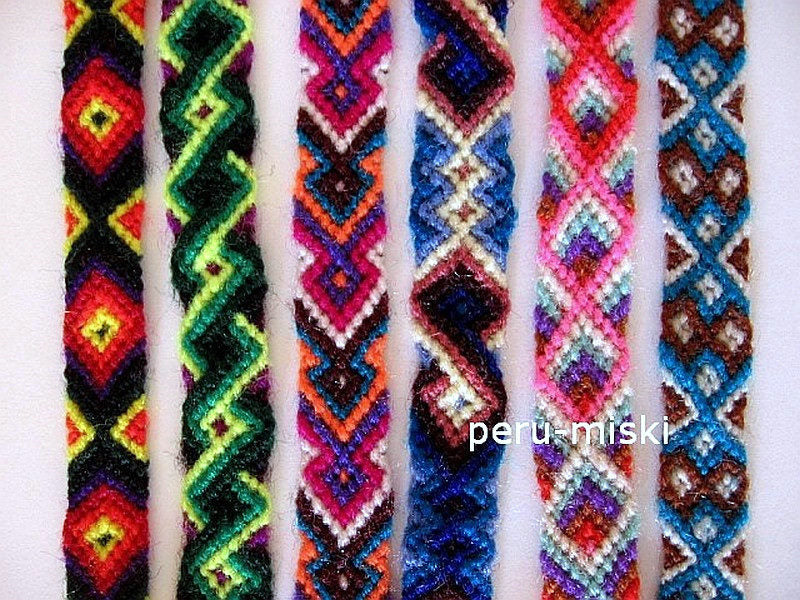 Friendship Bracelets from Cusco, Cuzco, Wool
