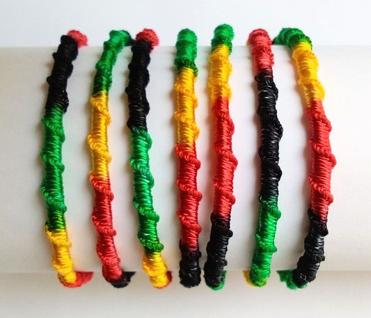 Friendship Bracelets Spiral Rasta model B