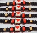 Friendship Bracelets with Dice of Hearts