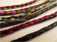  Bracelets in braided leather