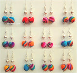Manta beads earrings