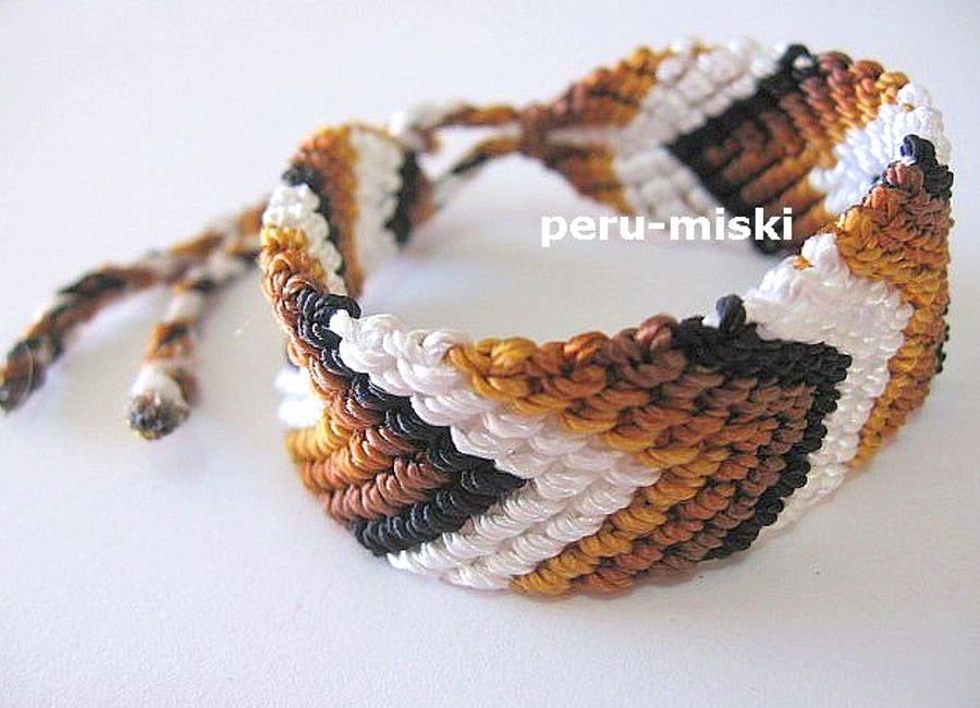 Macrame Bracelets, Chevron, Palm Tree design