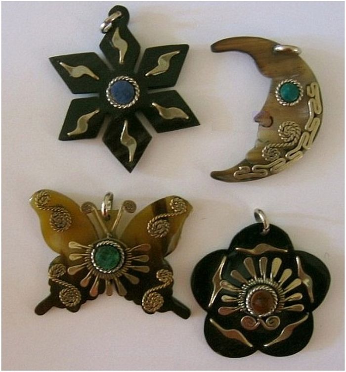 Bull Horn Pendants
