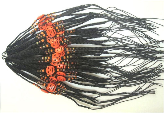 Friendship Bracelets with Pumpkins Halloween