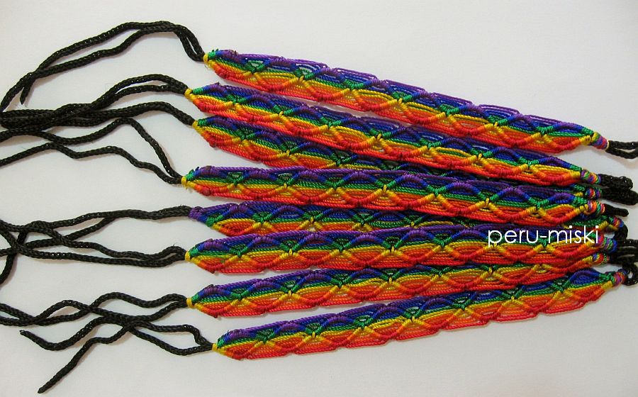 Friendship Bracelets Rainbow Rhombus