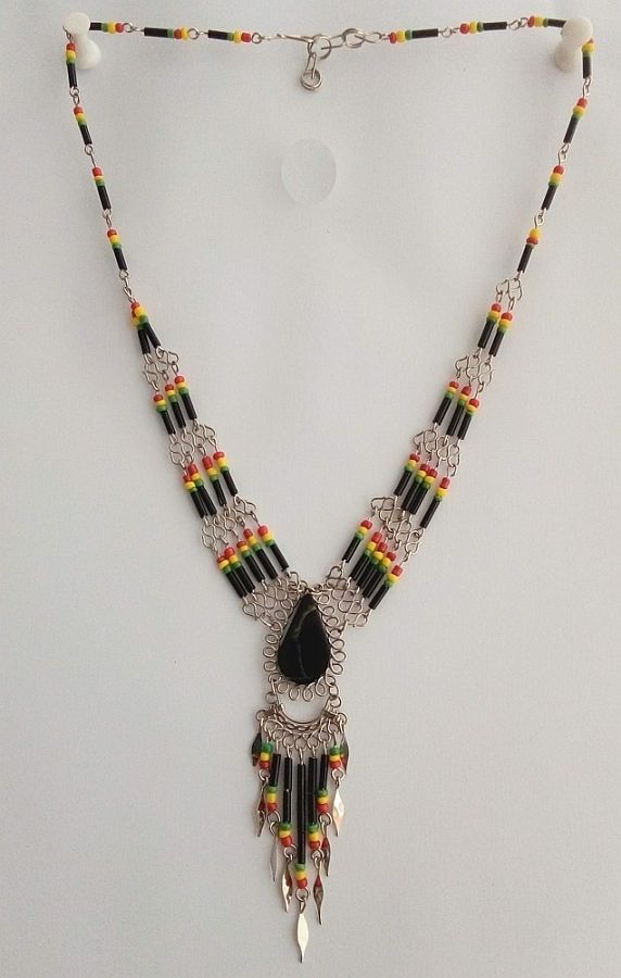 Rasta necklaces with stones