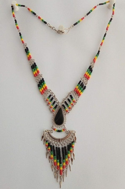 Rasta necklaces with stones