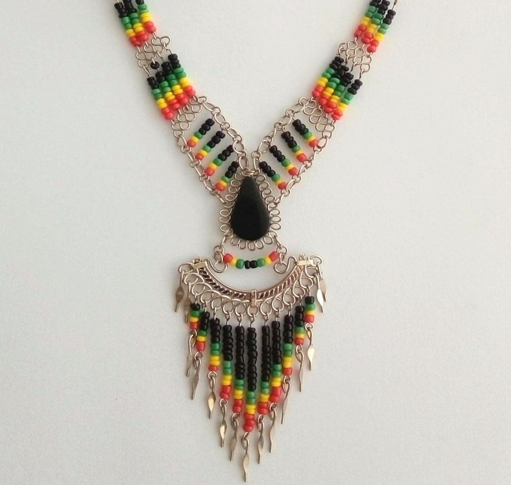 Rasta necklaces with stones