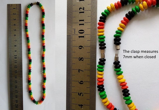 Rasta chokers made with  ceramic beads