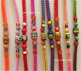 Friendship Bracelets with Small Ceramic Beads
