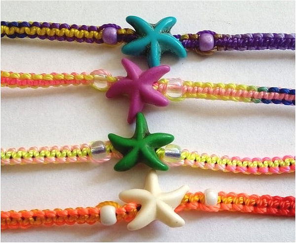 Friendship Bracelets with Starfish beads