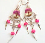 Earrings with Tree of Life, chandelier