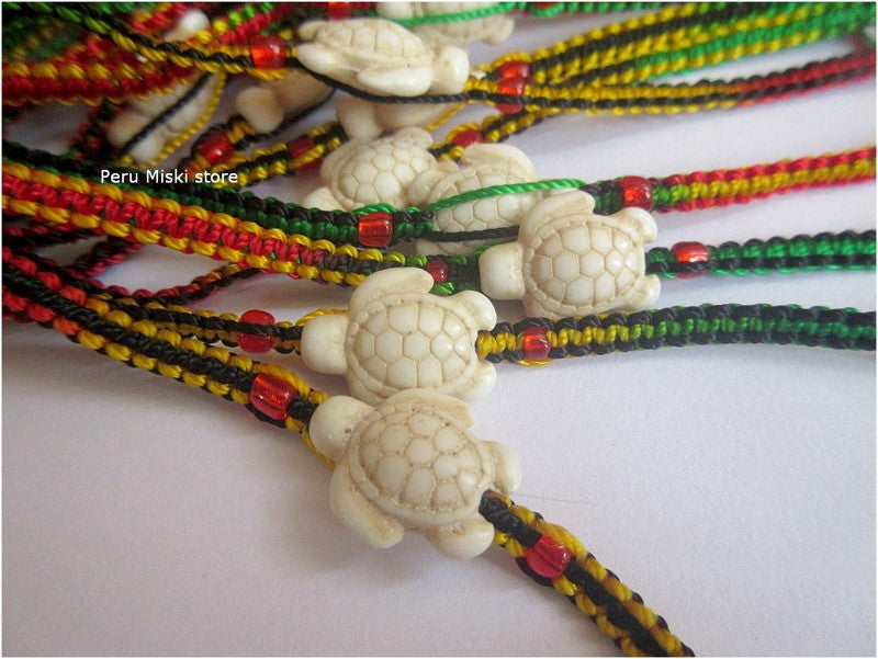 Friendship Bracelets with Turtle beads