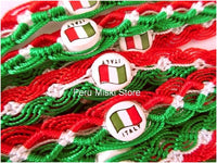 50 Italy Flag Friendship Bracelets