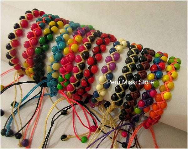 40 Bracelets with Achira Seeds, Ethnic
