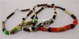 Bracelets with Ceramic beads and Bamboo