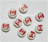 ceramic beads Canada flag