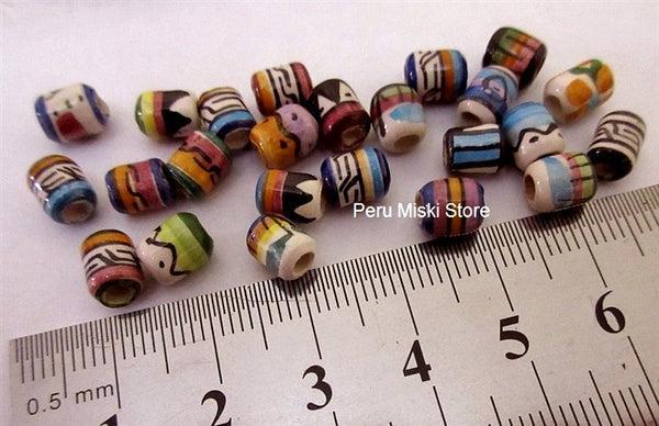 Ceramic Clay Beads, 5 mm, Peruvian